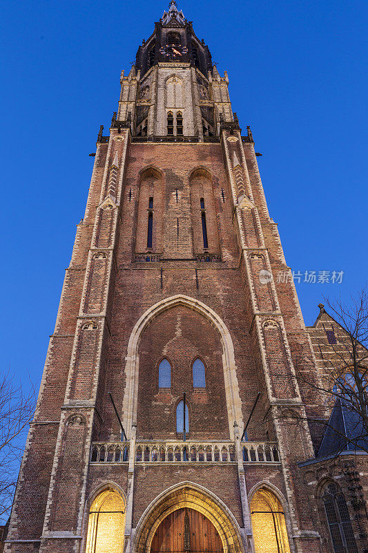 代尔夫特市Nieuwe Kerk的外部